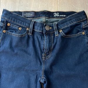 Jcrew toothpick jeans - size 26 ankle - great condition